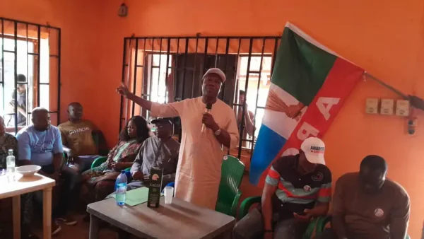 Hon Anamero Dekeri addresses APC ward leaders in Edo Central