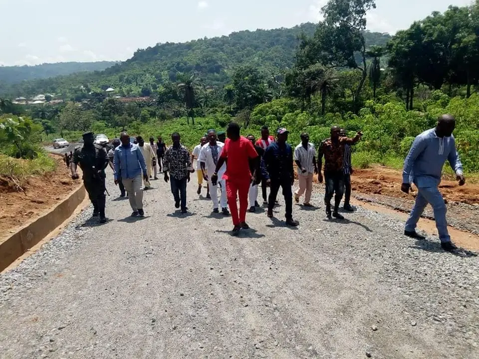 Roads Project Executed in Etsako Pre-Swearing in.