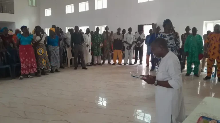Hon Anamero Receives prayers from Ogute communities