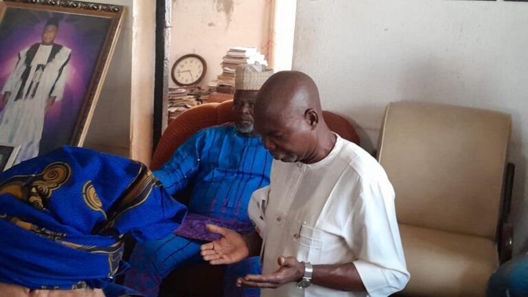 Hon Anamero receives prayer from Okpella traditional council