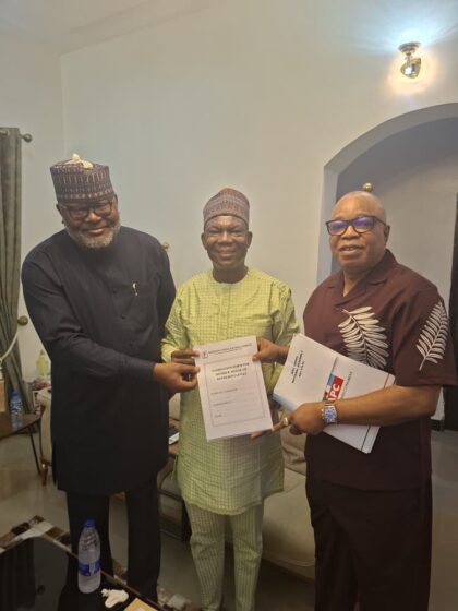 Hon. Anamero Receives APC INEC Nomination Form for Etsako Re-Election Bid